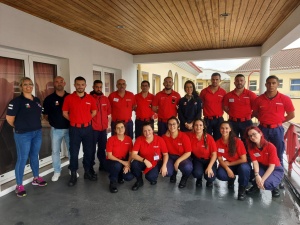  Curso de Tripulante de Ambulância de Transporte para bombeiros em São Miguel
