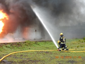 Curso Treino de Combate a Incêndio no Centro de Formação do SRPCBA