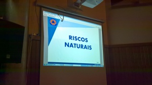 Palestra sobre Riscos Naturais e MAP na EBI Maia, no dia 21 de Abril.