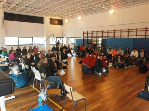 Ação de Mass Training na EBS Lajes do Pico, no dia 11 de Maio.