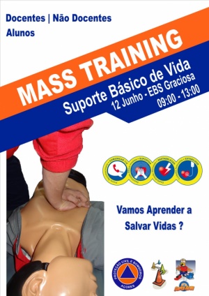 Ação de Mass Training na EBS Graciosa, a 12 de Junho