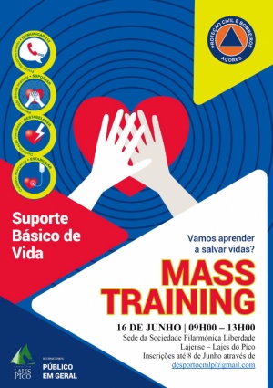 SRPCBA promove Mass Training em SBV nas Lajes do Pico