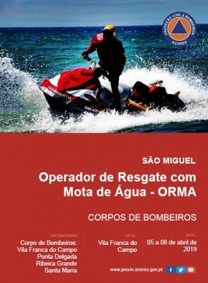 I Curso de Operador de Resgate em Mota de Água em São Miguel