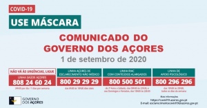 COVID-19: Comunicado do Governo dos Açores