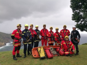 Curso de Recertificação de Salvamento em Grande Ângulo para bombeiros em São Miguel