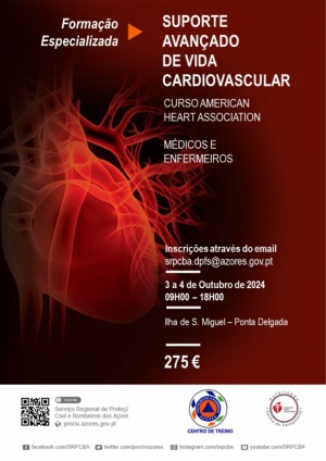 Inscrições abertas: Curso de Suporte Avançado de Vida Cardiovascular em São Miguel