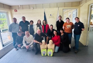 Curso de Suporte Básico de Vida com Desfibrilhação Automática Externa para funcionário da Câmara Municipal de Angra do Heroísmo